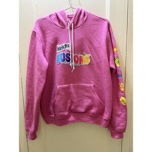Pink Women’s Hooded Sweat Shirt Fusion Welches Warm Winter Sweater - Size M